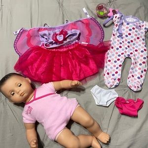 Bitty Baby and accessories - all American Girl